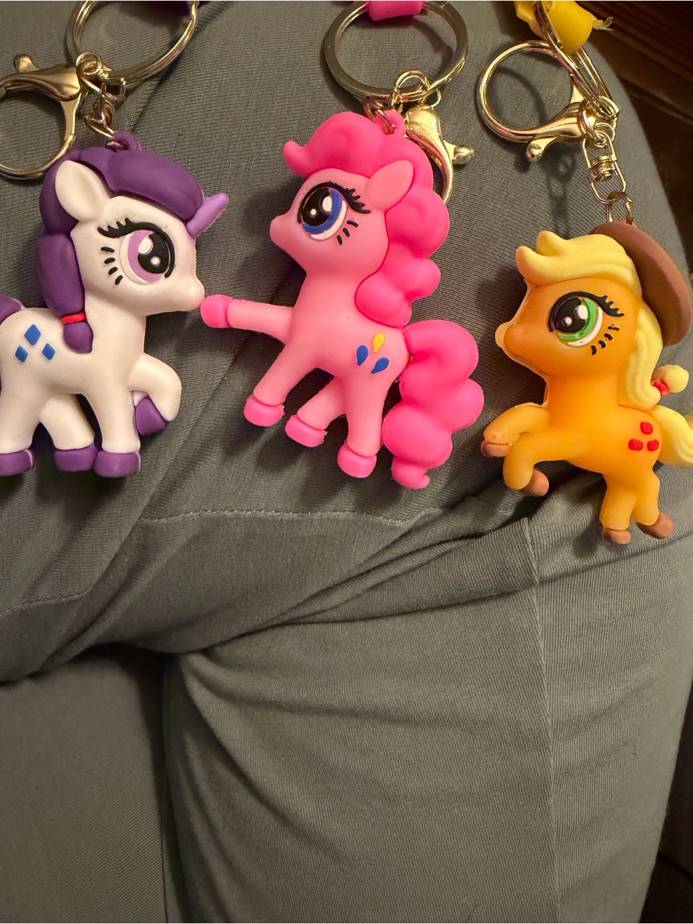 Cute Pony Keychain set of 3 - Picture 2 of 2